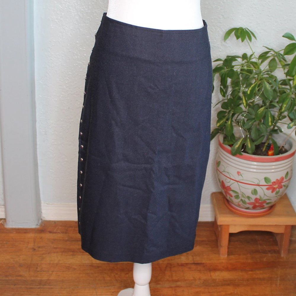 Stretch Denim Style Pencil Skirt